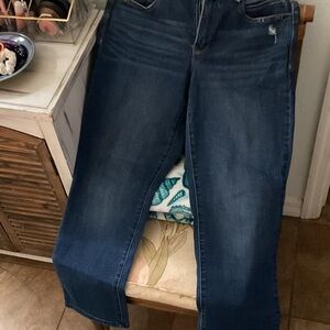 Democracy Women's Deep Indigo Straight Leg Jeans